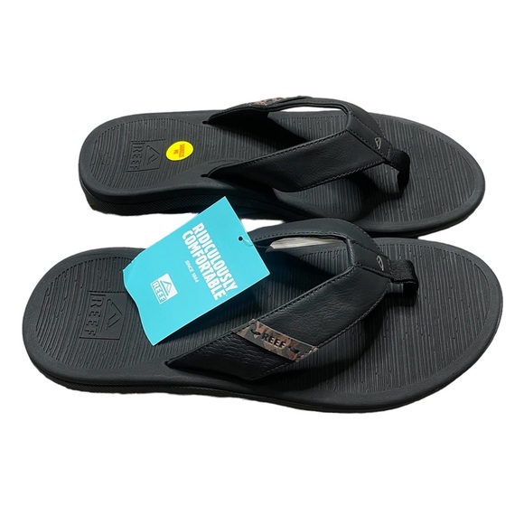 Reef Santa Ana Sandal Flip Flops Size Mens 13 Black NWT - Picture 3 of 6